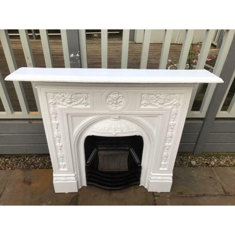 Cast iron bedroom fireplace