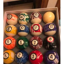 Aramith Pool Balls - unusual marbled effect