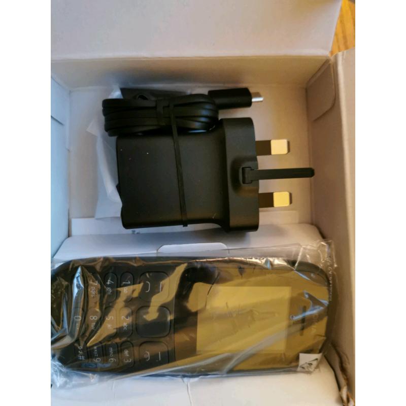 New Nokia 105 Mobile Phone Sim free unlocked Black