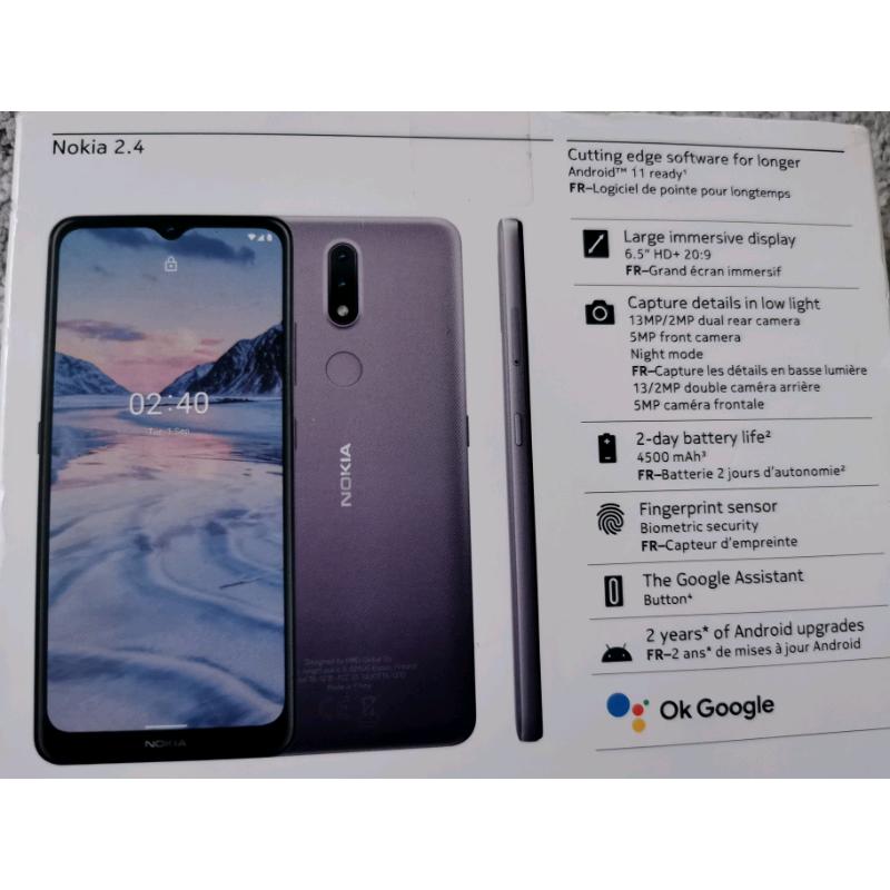 Nokia 2.4 32GB 6.5" Unlocked any sim mobile phone