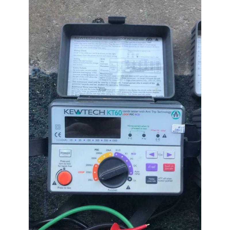 Kewtech electricians testing kit
