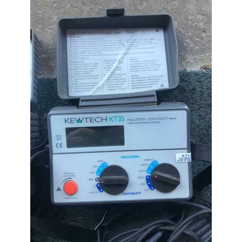 Kewtech electricians testing kit