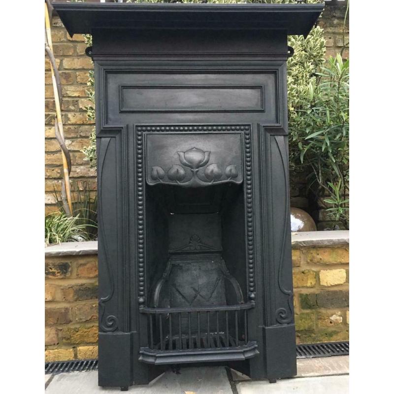 Wonderful Victorian cast iron fireplace
