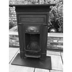 Wonderful Victorian cast iron fireplace