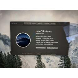 Apple Macbook Pro 15in Retina Touch bar 2017 2.8Ghz i7 16GB 250gb SSD