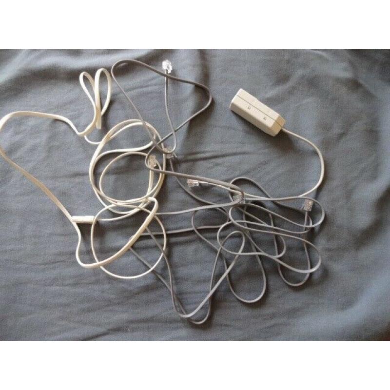 Telephone cables and micro-filters.