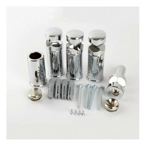 UNIVERSAL FIXING BRACKET SET LADDER & CURVED CHROME PLATED