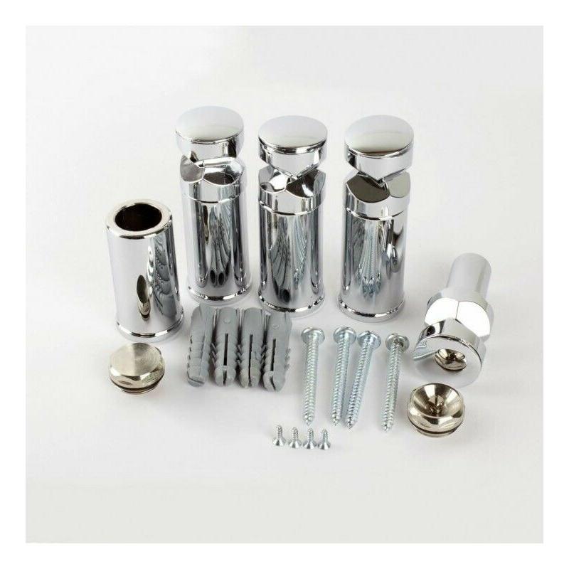 UNIVERSAL FIXING BRACKET SET LADDER & CURVED CHROME PLATED