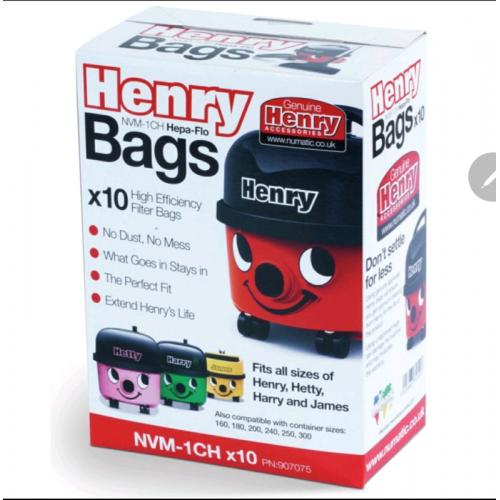 Numatic NVM - 1CH Henry 10pk Cleaner Bags