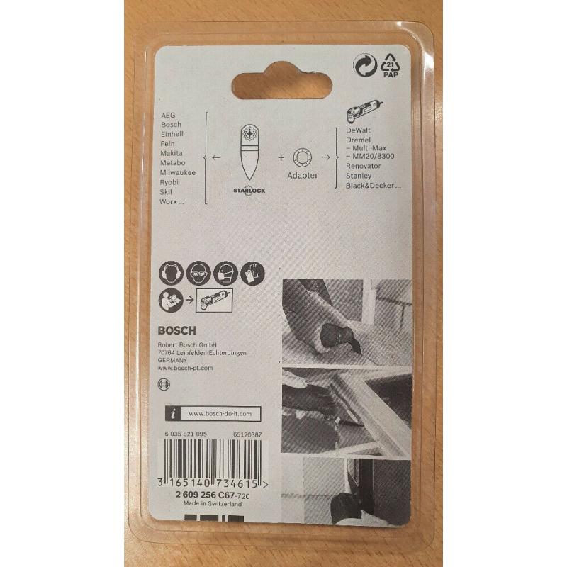 Brand New Bosch Starlock AIZ 28 SC HCS Multi Tool Joint Cutter Multi Material Saw Blade