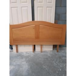 Super king bespoke solid oak headboard