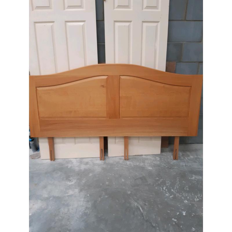 Super king bespoke solid oak headboard