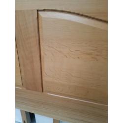 Super king bespoke solid oak headboard