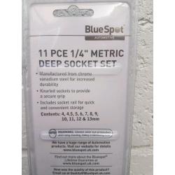 1/4" dr. deep socket set
