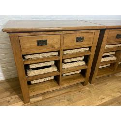 Solid oak storage chests . Free Delivery