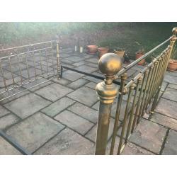 And So To Bed - Bed Surround in Antique Brass finish. Superking. To fit around a divan bed SOLD