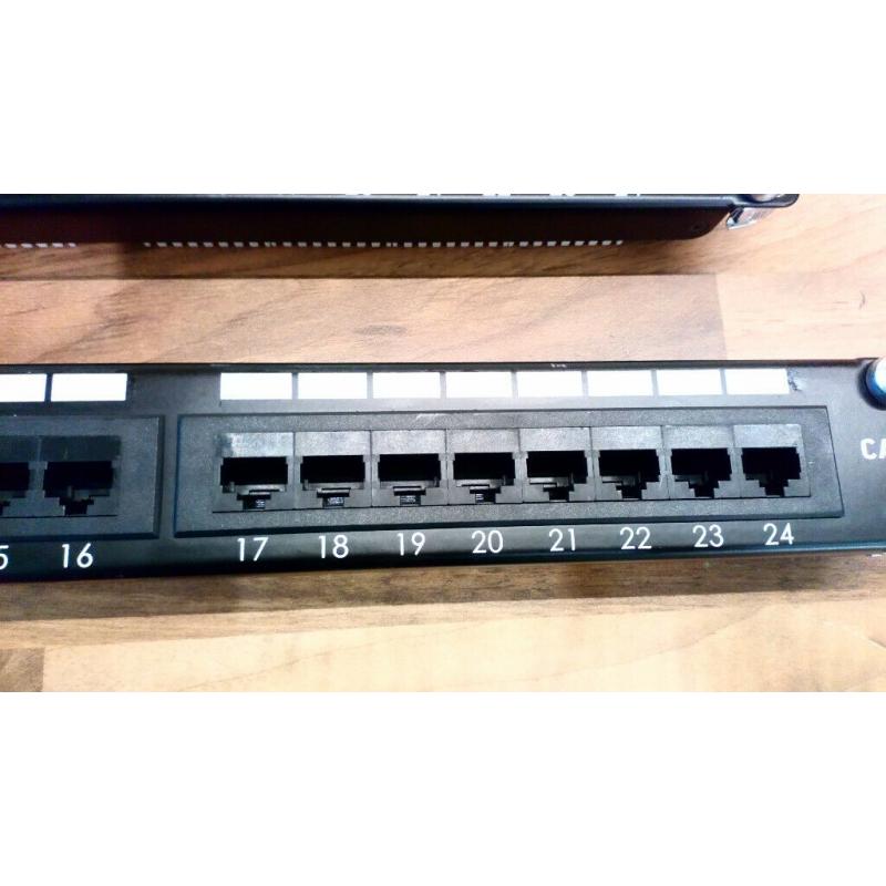 Excel Cat6 and Cat5e patch panel with all bolts for 19inch cabinet
