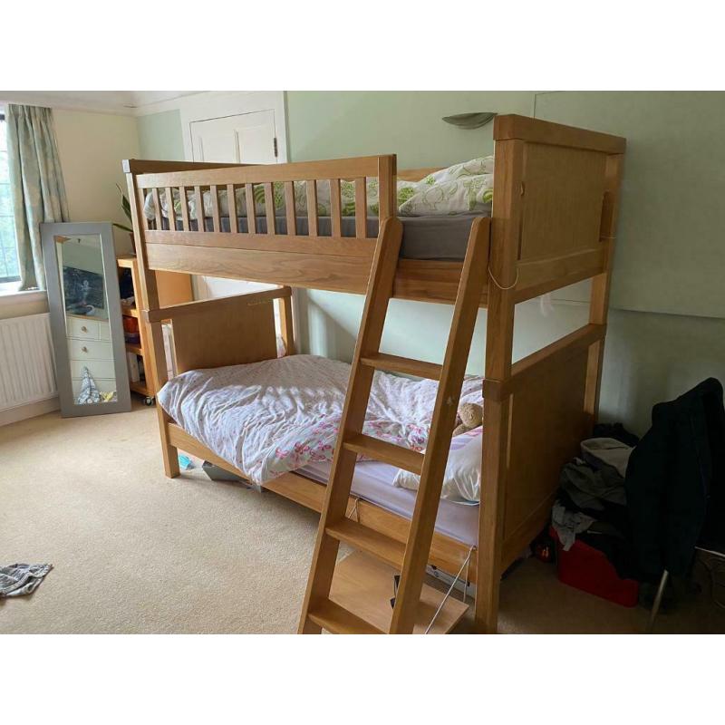 Bunk Beds with Mattresses. Made by ASPACE, Porterhouse in Oak.