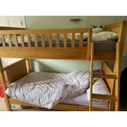 Bunk Beds with Mattresses. Made by ASPACE, Porterhouse in Oak.
