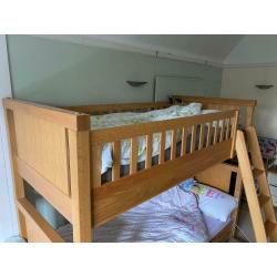 Bunk Beds with Mattresses. Made by ASPACE, Porterhouse in Oak.