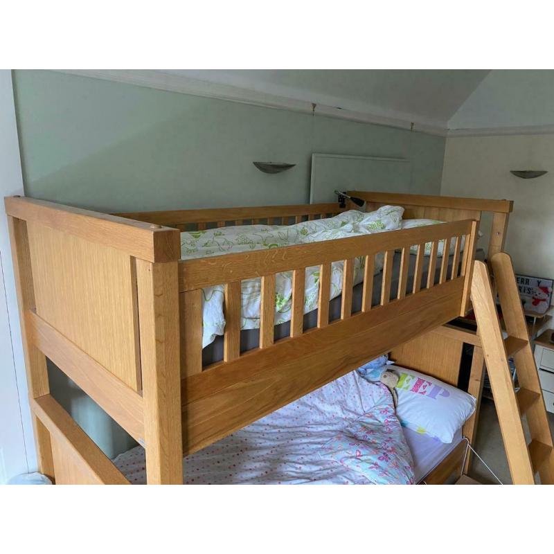 Bunk Beds with Mattresses. Made by ASPACE, Porterhouse in Oak.