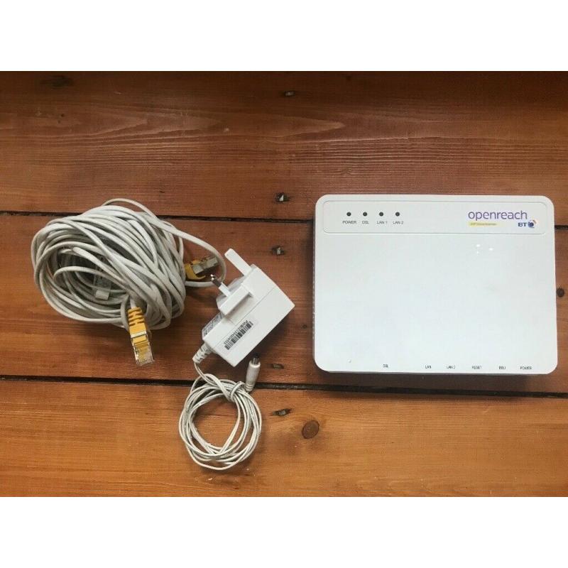 BT Openreach Modem/Router & Cables