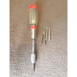 Vintage Stanley Yankee and handyman pump action screwdrivers