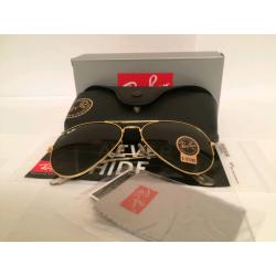 RayBan Aviator Sunglasses RB3025 (gold frame/dark grey lens)