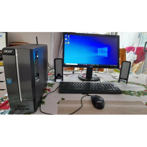 Acer desktop pc + monitor