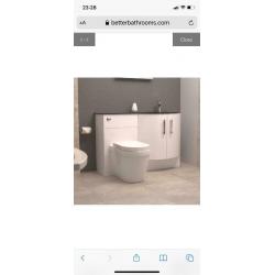 Brand new right hand combination unit with toilet