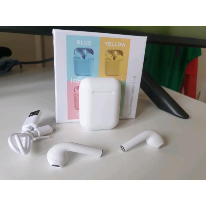 Bluetooth earpods, inpods 12 wireless earphones