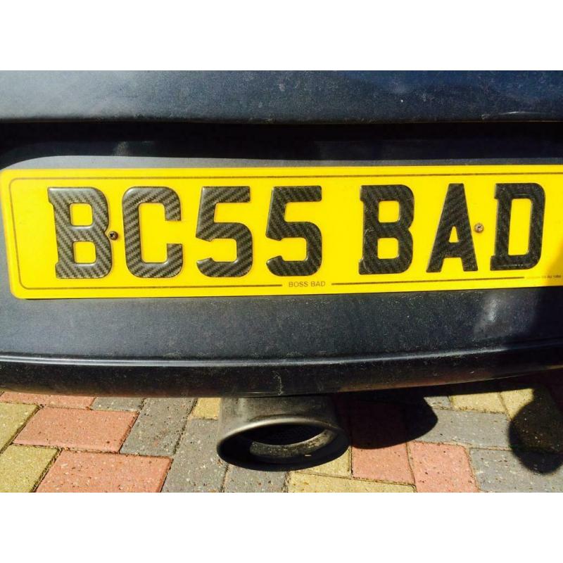 BC55 BAD boss bad number plate
