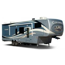 Columbus 377MB 5th Wheel American Caravan 4 Slides Showmans Trailer Static RV