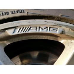 AMG staggered alloy wheels rim with tyre Mercedes c class 18 inch C320