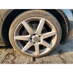 AMG staggered alloy wheels rim with tyre Mercedes c class 18 inch C320