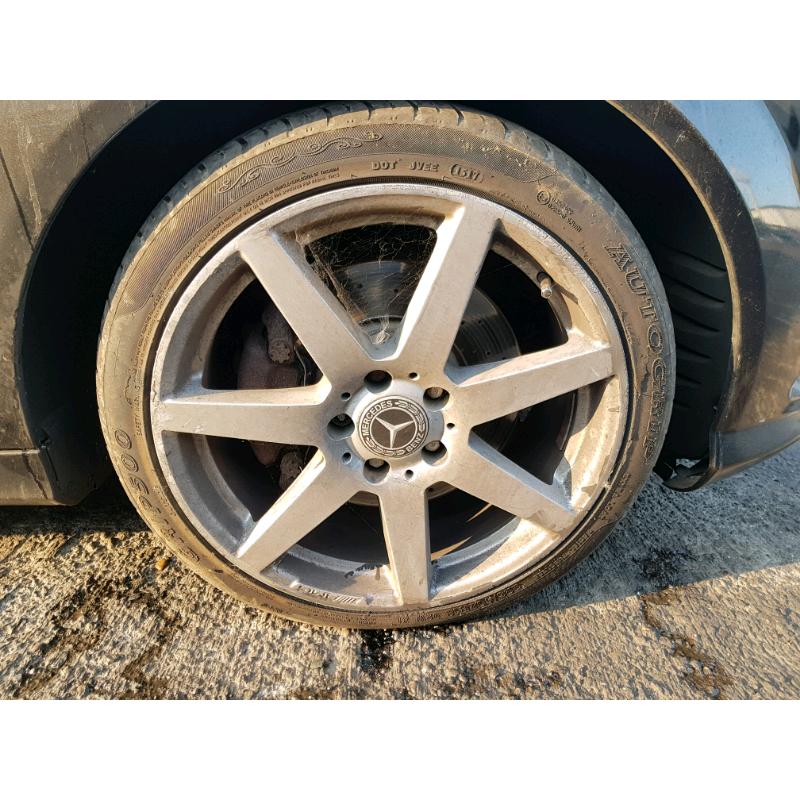AMG staggered alloy wheels rim with tyre Mercedes c class 18 inch C320
