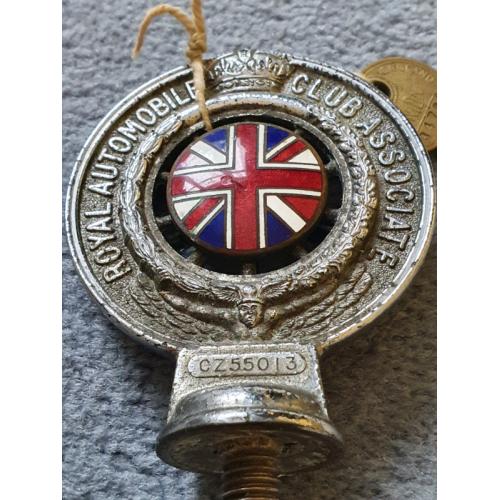 Very Rare 1930 s RAC CAR BADGE