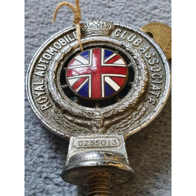 Very Rare 1930 s RAC CAR BADGE