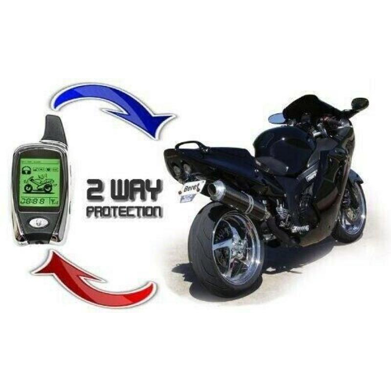 SPY 5000M 2 Way LCD Pager Motorcycle Alarm System