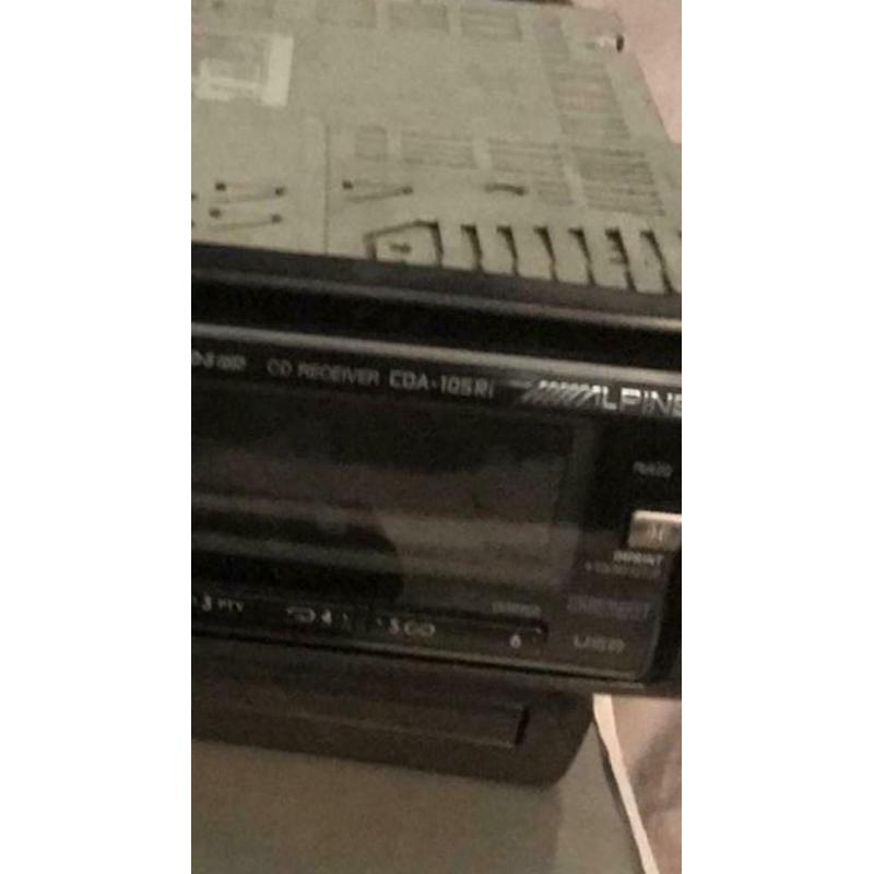 Retro alpine high end car stereo