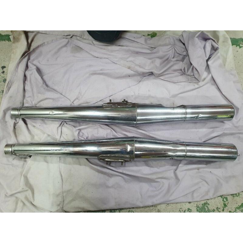 Suzuki GT 250 X7 standard exhaust (pair) Collection preferred, delivery available