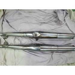Suzuki GT 250 X7 standard exhaust (pair) Collection preferred, delivery available