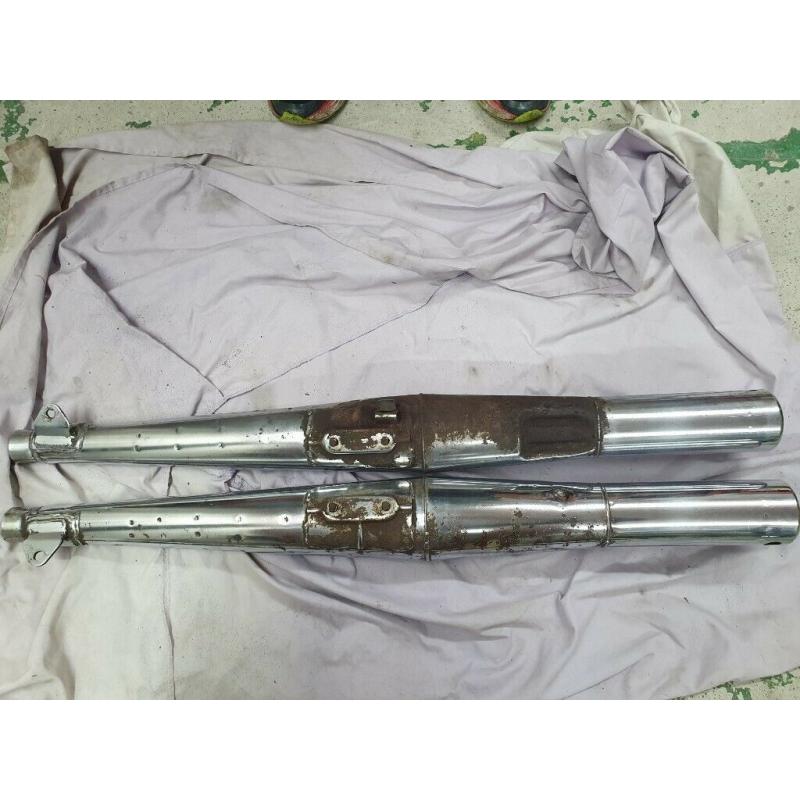 Suzuki GT 250 X7 standard exhaust (pair) Collection preferred, delivery available