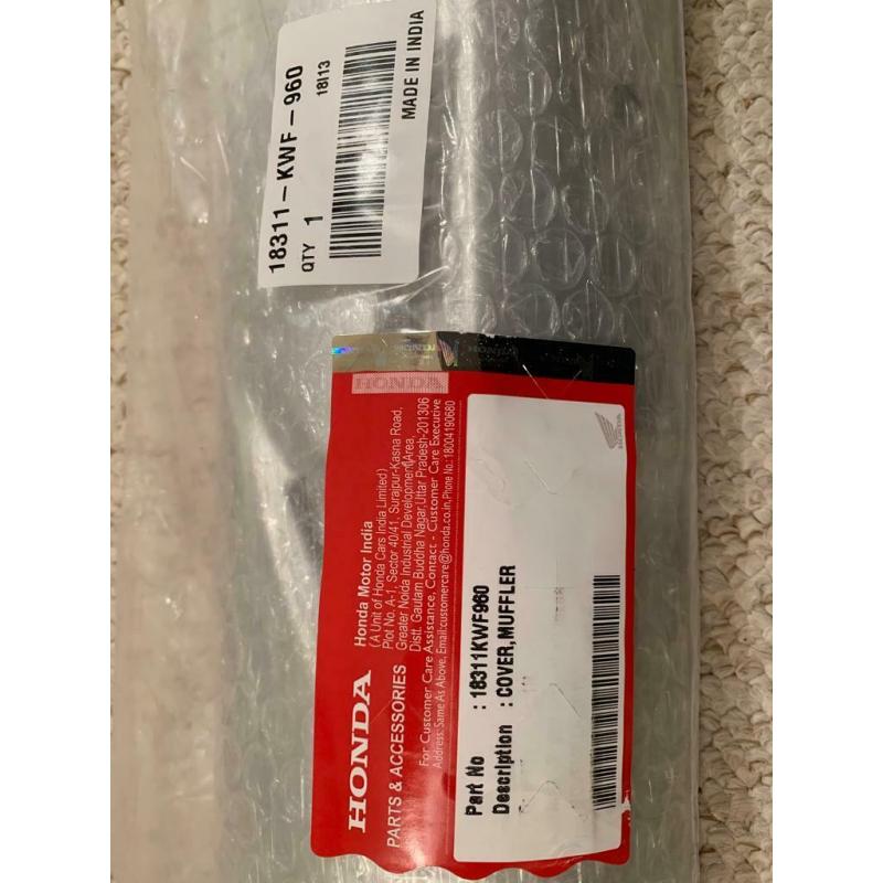 HONDA motorbike exhaust shield