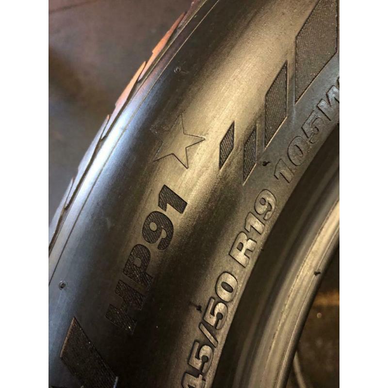 2 Tyres 245 50 19(105W)Kumho Crugen HP91?? Tread 5.5mm-6.5mm
