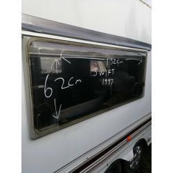 Swift conquerer Caravan long side window