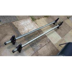 Rhino Delta Roof Bars x 2 for SWB Low roof Fiat Ducato 2006 Onwards L1H1