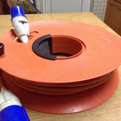 Caravan hook up cable 25 metres on cable tidy