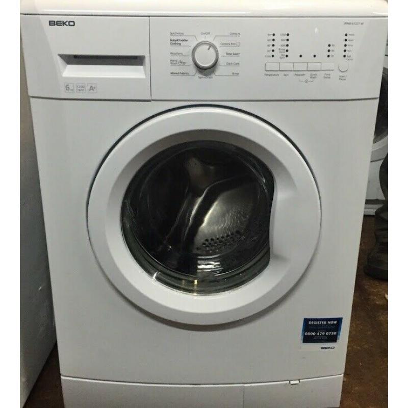P32 Beko WMB61221 6kg 1200Spin White A+Rated Washing Machine 1YEAR WARRANTY FREE DELIVERY