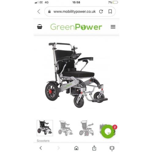Green power xs1 electric wheelchair